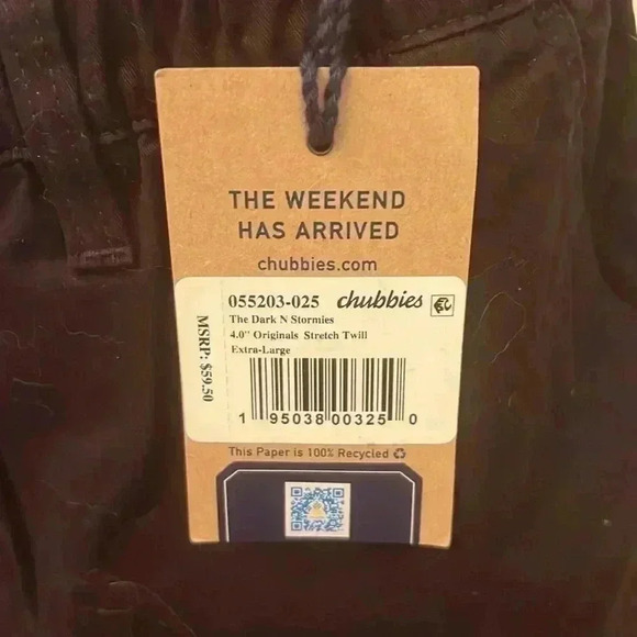 NWT Chubbies 4” Shorts-Sz XL - Picture 3 of 6